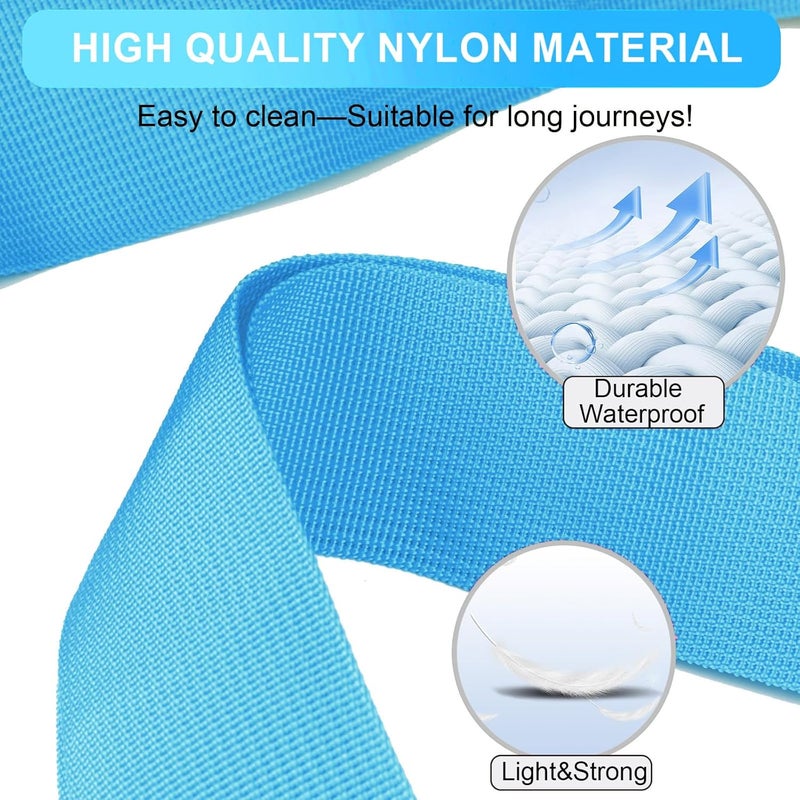 collwait Luggage Straps for Suitcases TSA Approved, Travel Belt Suitcase Belt, Suitcase Straps TSA Approved, Luggage Belt Strap TSA Approved, Travel Straps for Luggage, Luggage Band Bag Straps, Blue - Image 4